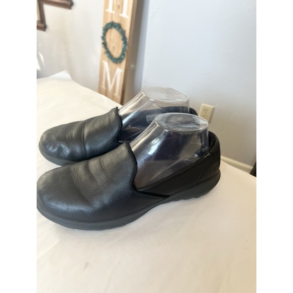 Skechers  Gowalk Lite Queenly Loafer Shoes Black Textile Cushioned Flats 7.5